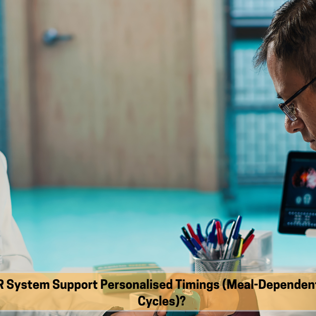 eMAR for personalised medication timing